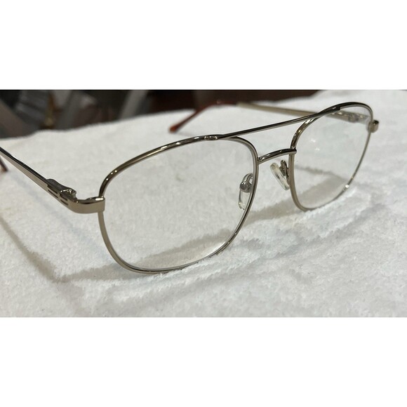 Eye Q Eyeglasses Frame SW210 Men's Brown Gold Metal Frames 38-18-140 - Picture 1 of 9